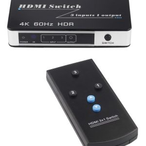 3x1 HDMI 2.0 switch 4K Blue-ray 3D HDMI support HDCP