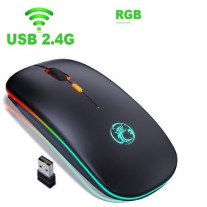Rechargeable Luminescent 2.4Ghz Wireless Mouse 4Keys 800/1200/1600DPI